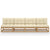 4-Seater Garden Sofa with Cushions Solid Pinewood