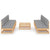 9 Piece Garden Lounge Set with Cushions Solid Pinewood
