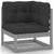 4 Piece Garden Lounge Set with Cushions Solid Pinewood