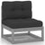 4 Piece Garden Lounge Set with Cushions Solid Pinewood