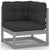 5 Piece Garden Lounge Set with Cushions Solid Pinewood