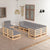 8 Piece Garden Lounge Set with Cushions Solid Pinewood