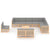 11 Piece Garden Lounge Set with Cushions Solid Pinewood