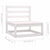 7 Piece Garden Lounge Set with Cushions White Solid Pinewood