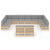 12 Piece Garden Lounge Set with Cushions Solid Pinewood