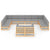 12 Piece Garden Lounge Set with Cushions Solid Pinewood