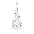 Artificial Half Christmas Tree with LEDs&Ball Set White 180 cm