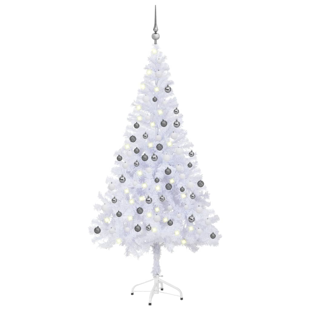 Artificial Pre-lit Christmas Tree with Ball Set 180 cm 620 Branches