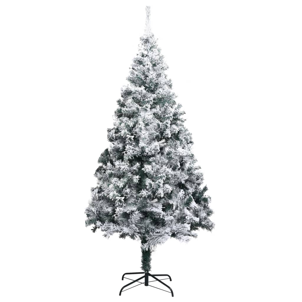 Artificial Pre-lit Christmas Tree with Ball Set Green 240 cm PVC