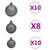 Artificial Pre-lit Christmas Tree with Ball Set Green 210 cm PVC