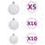 Christmas Garland with LEDs&Ball Set Green 20 m PVC