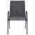 3 Piece Outdoor Dining Set Steel Anthracite