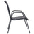 3 Piece Outdoor Dining Set Steel Anthracite