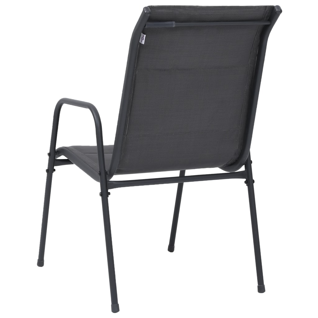3 Piece Outdoor Dining Set Steel Anthracite