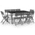 9 Piece Outdoor Dining Set Steel