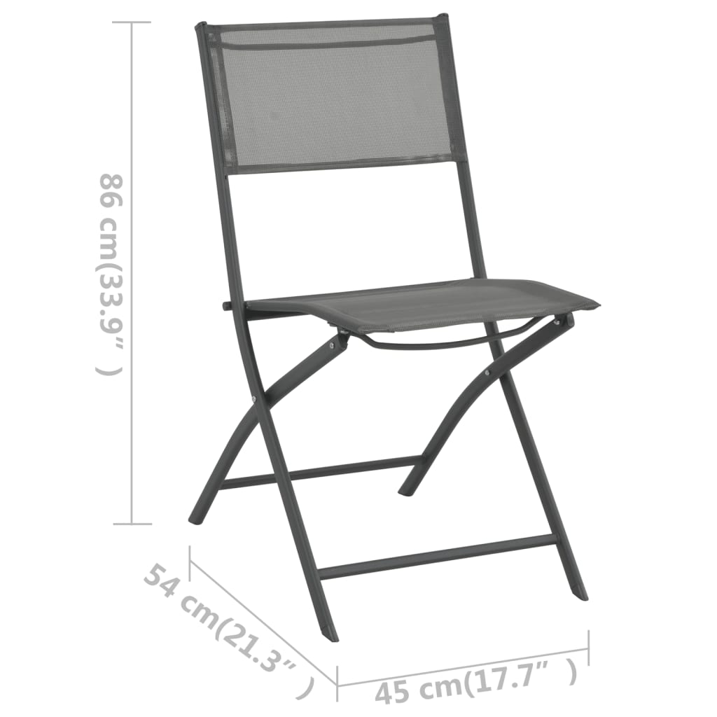 3 Piece Outdoor Dining Set Steel
