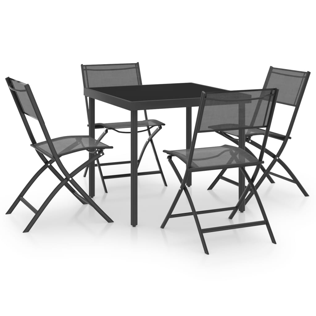5 Piece Outdoor Dining Set Steel