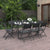 9 Piece Outdoor Dining Set Steel