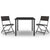 3 Piece Outdoor Dining Set Steel