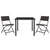 3 Piece Outdoor Dining Set Steel