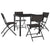 5 Piece Outdoor Dining Set Steel