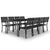 9 Piece Outdoor Dining Set Steel