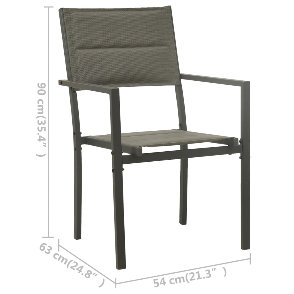 5 Piece Outdoor Dining Set Steel