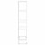 5-Floor Flower Stand 43x22x98 cm White Metal