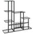 Flower Stand 94.5x25x88 cm Black Metal