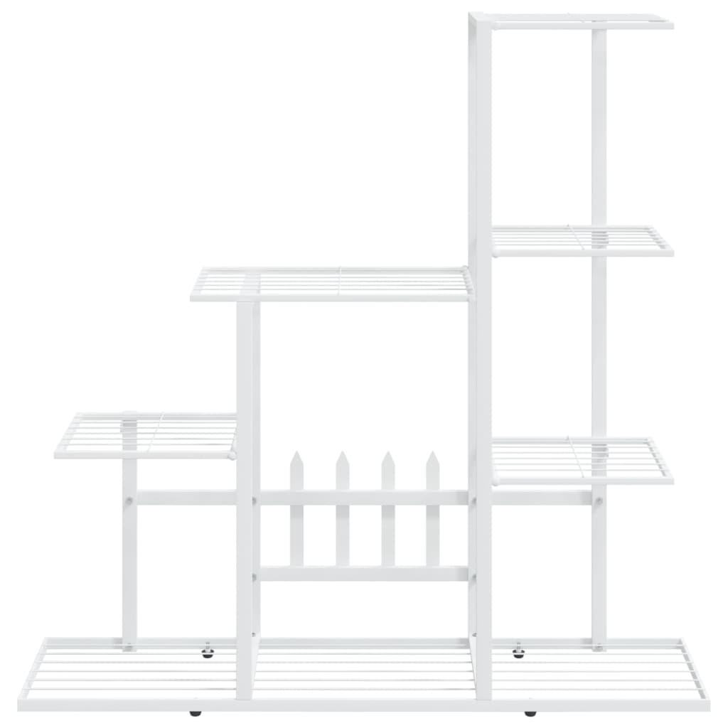 Flower Stand 94.5x25x88 cm White Metal