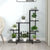 Flower Stand with Wheel 94.5x25x92.5 cm Black Metal