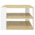 Coffee Table Sonoma Oak and White 60x60x40 cm Engineered Wood