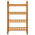 Shoe Rack with 4 Shelves 50x27x80 cm Solid Oak Wood