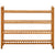 Shoe Rack with 4 Shelves 100x27x80 cm Solid Oak Wood
