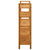 Shoe Rack with 5 Shelves 100x27x100 cm Solid Oak Wood