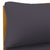 2 Piece Sofa Set with Dark Grey Cushions Solid Acacia Wood