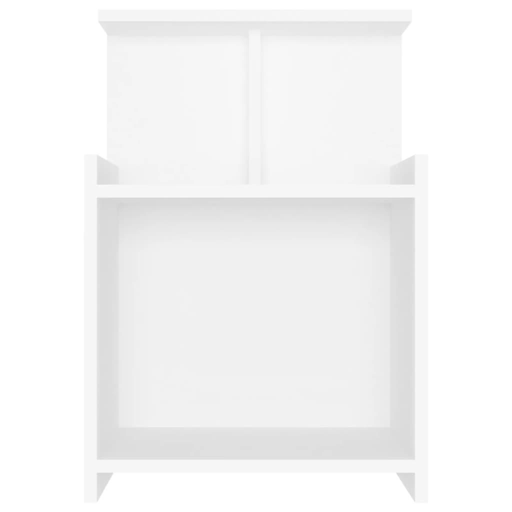 Bed Cabinets 2 pcs White 40x35x60 cm Engineered Wood