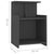 Bed Cabinets 2 pcs Grey 40x35x60 cm Engineered Wood