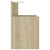Bed Cabinets 2 pcs White and Sonoma Oak 40x35x60 cm Engineered Wood