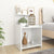 Bed Cabinet High Gloss White 40x35x60 cm Engineered Wood