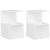 Bedside Cabinets 2 pcs White 35x35x55 cm Chipboard