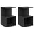 Bedside Cabinets 2 pcs Grey 35x35x55 cm Engineered Wood