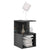 Bedside Cabinets 2 pcs High Gloss Grey 35x35x55 cm Engineered Wood