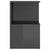 Bedside Cabinets 2 pcs High Gloss Grey 35x35x55 cm Engineered Wood