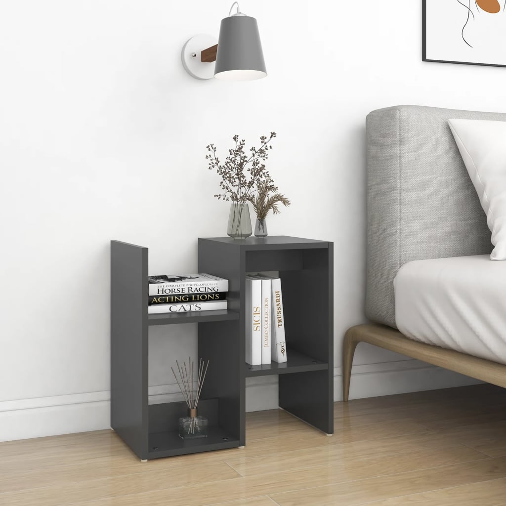 Bedside Cabinets 2 pcs Grey 50x30x51.5 cm Engineered Wood