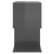 Bedside Cabinet High Gloss Grey 50x30x51.5 cm Engineered Wood