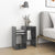 Bedside Cabinets 2 pcs High Gloss Grey 50x30x51.5 cm Engineered Wood