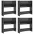Wall Shoe Cabinets 4 pcs High Gloss Grey 60x18x60 cm Engineered Wood