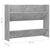 Wall Shoe Cabinet Concrete Grey 80x18x60 cm Engineered Wood