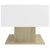 Coffee Table White and Sonoma Oak 103.5x50x44.5 cm Engineered Wood